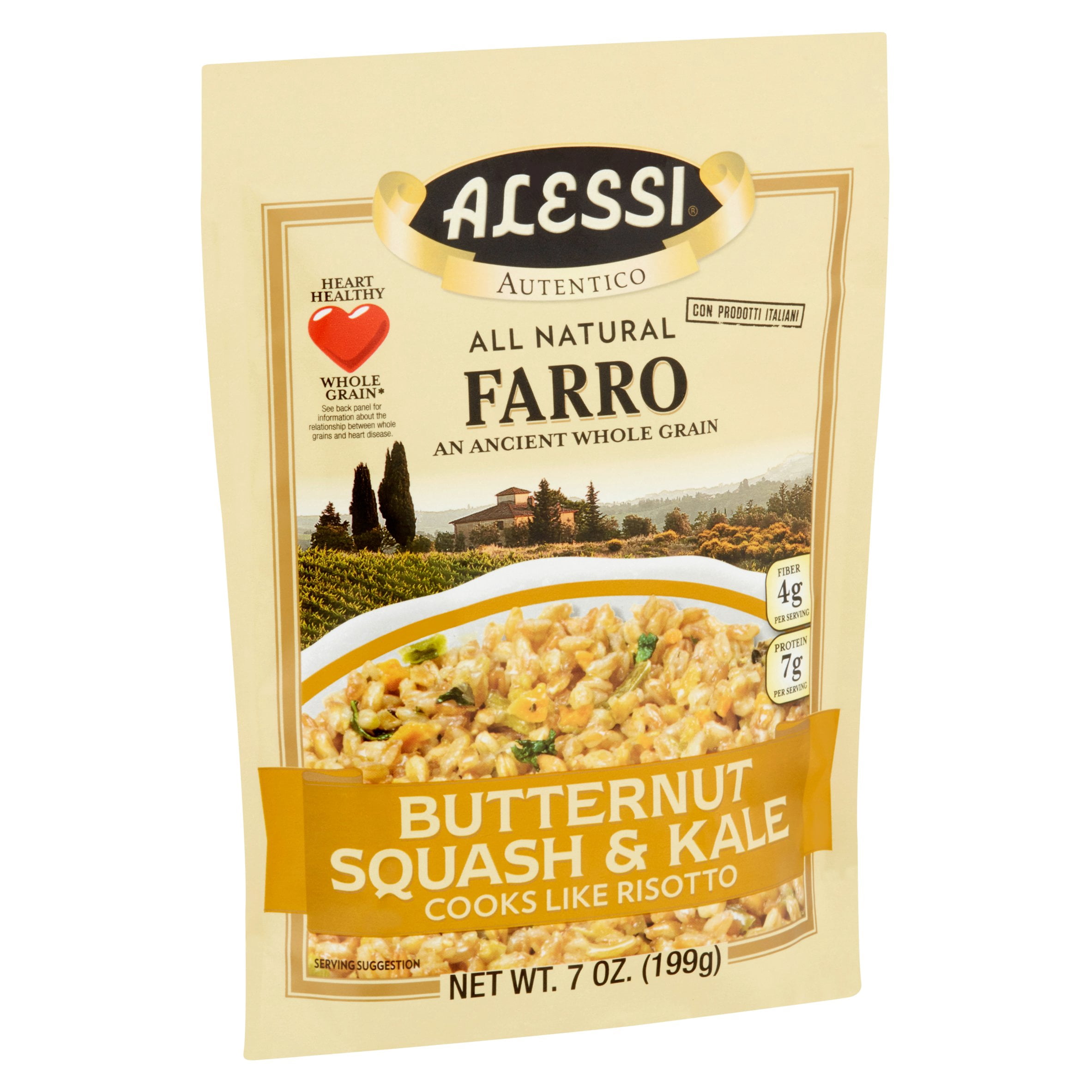 Alessi Farro Butternut Squash & Kale, 7 oz, 6 pack