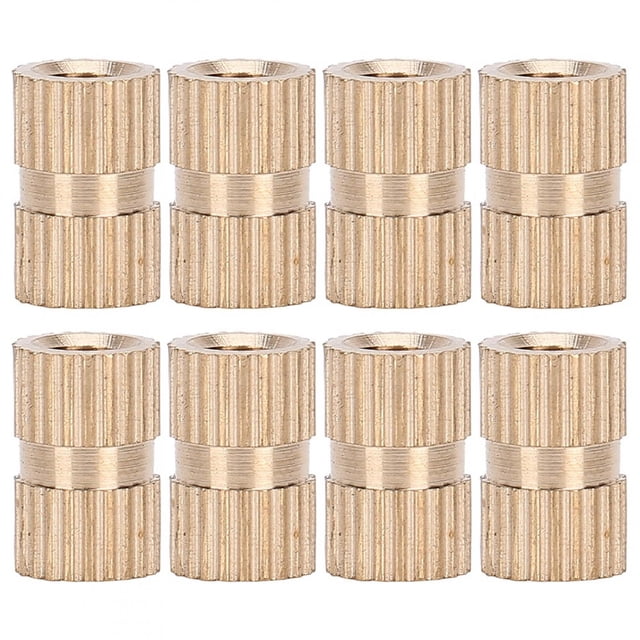 Insert Nut,100pcs Professional Knurled Copper Knurled Copper Nut Metal Nut Masterfully Created