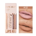 thumbnail image 3 of 12 Couleurs Crayon à Lèvres Mat Nude Marron Maquillage Imperméable Non-Collant Rouge Kit Outil Velours à Lèvres, 3 of 8