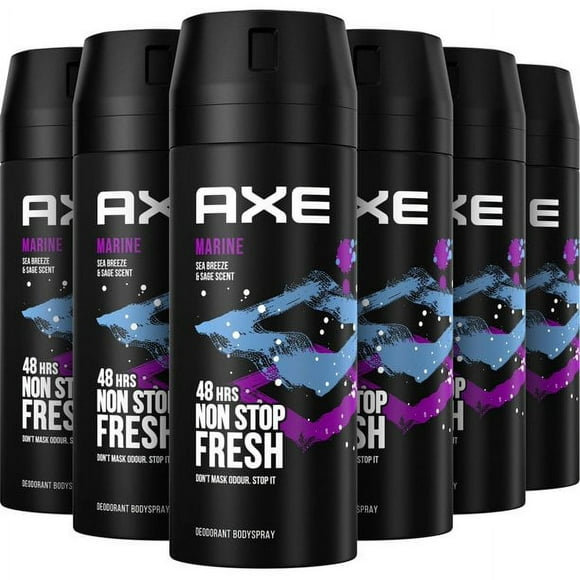 Axe Marine Deodorant Body Spray For Men 150ml / Pack of 6