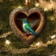 thumbnail image 5 of Adornos navideños, adornos navideños, regalos navideños, colgante acrílico con forma de corazón., 5 of 7