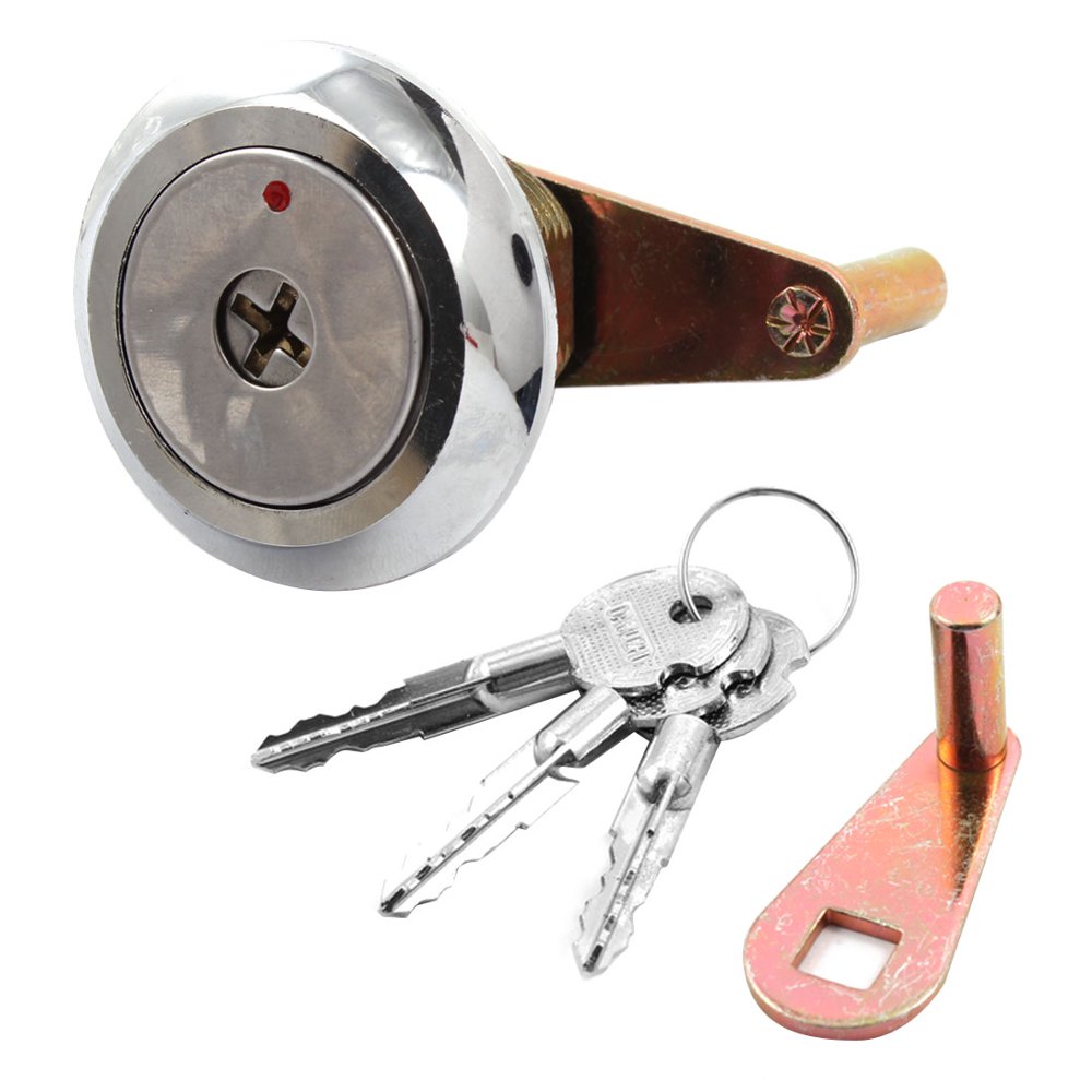 Room Metal Cupboard Drawer Door Locker Strongbox Plunger Lock