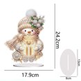 thumbnail image 2 of Pintura Diamantes Decoraciones Escritorio Muñeco Nieve Invierno Forma Especial+Redondo (#3), 2 of 9