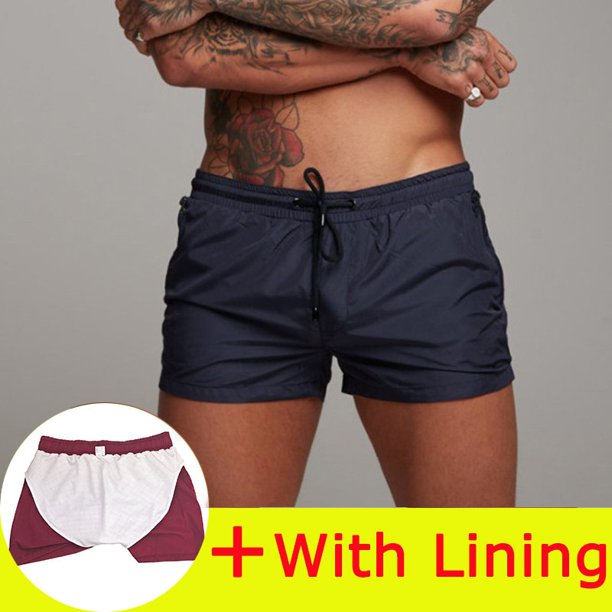 2023 Hombre Pantalones cortos de playa de secado rápido bañador gay bañador de Hombre Bañadores de baño de verano ropa de playa Surf Boxer mayo Fivean unisex