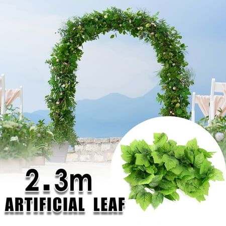 Ivy Leaf Pedestal - 91'' Artificial Grape Ivy Vine Plants Leaf Rattan Fake Leaves Garland Plant Hanging Wedding Party Garden Home Wall Decor