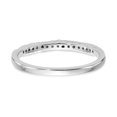 thumbnail image 5 of Solid 14K White Gold Complete Diamond Cluster Engagement Wedding Ring Size 8 (.108 cttw.), 5 of 8