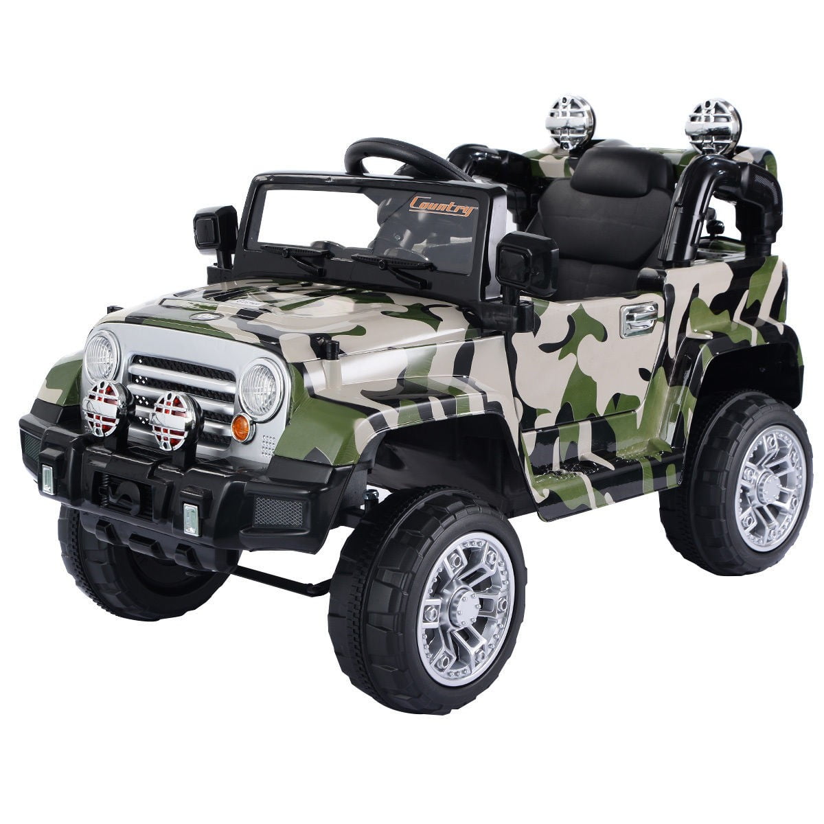 12V MP3 Kids Ride On Truck Jeep Car RC Remote Control w/ LED Lights Music