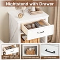 thumbnail image 4 of Noble House 4 Piece Queen Bedroom Set with Platform Bed, 2 Nightstands and Dresser, White, 4 of 10