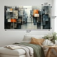 thumbnail image 4 of Designart "Urban Geometry Hardedge Art wall art I" Modern Metal Wall Decor Set, 4 of 5