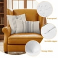 thumbnail image 4 of 2 Pack Outdoor Waterproof Throw Pillow Covers,Watercolor Grey Striped Line Decorative Square Patio Pillowcases for Chair Couch Sofa 16x16in, 4 of 9