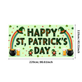 thumbnail image 2 of St Patricks Day Backdrop Decorations Happy Spring Party Supplies Shamrock Background Popup Celebration Banner Festive Props Green Photography, 2 of 3