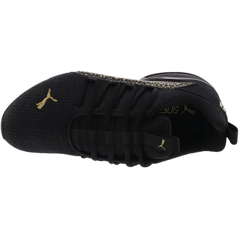 Puma axelion black gold top