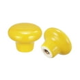 thumbnail image 4 of 32x24mm Ceramic Drawer Knobs, 10 Pack Mushroom Shape Door Pull Handles Yellow, 4 of 6