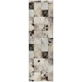 thumbnail image 2 of Addison Rugs Dream Shag Premium Machine Washable Transitional Boxes Granite Runner Rug, 2'3" x 7'6", 2 of 8