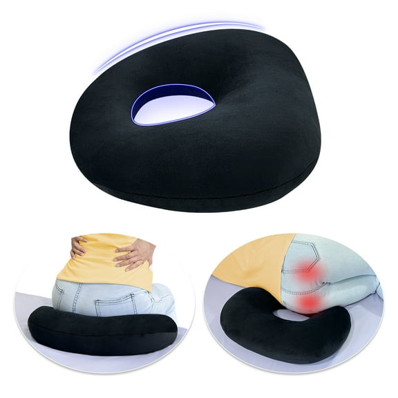 Butt Lift Cushion After Surgery, Donut Pillow for Tailbone Pain Relief, Seat Cushion for Driving, Office Chair & Wheelchair, Post Surgery, Hemorrhoids, Bed Sores Support
