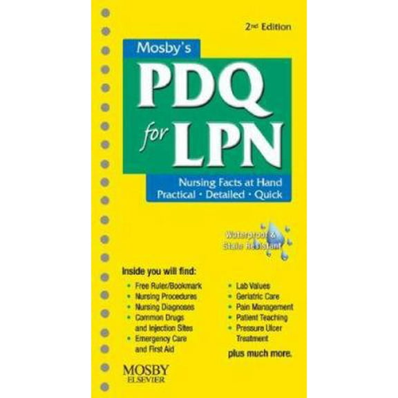 Pre-Owned Mosby's PDQ for LPN (Spiral-bound) 0323054285 9780323054287
