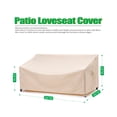 thumbnail image 2 of F&J Outdoors Waterproof Patio Sofa Cover 58"(W)×35(D)×35/25"(H), 2 of 8