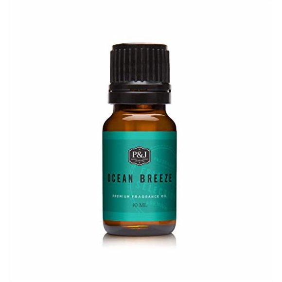 P&J Huile Parfumée - Brise Marine 10ml - Parfums de Bougie, Fabrication de Savon, Diffuseur d'Huile, Parfums Frais
