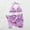 Purple, variant on Fesfesfes 3 Piece Set Swimsuits for Women Tie-dye Halter Bikini Sarongs Cover Up Swimwear Swimsuit Beach