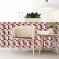 thumbnail image 3 of Mosaicos Creativos, Adhesivos 3D Para Azulejos, Decoración Simulada, Adhesivos Diy Para Suelos Y Paredes, Lámina Brillante, 3 of 7