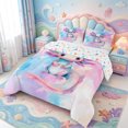 thumbnail image 2 of Manfei Watercolor Axolotl Print King Size Comforter Sets,3D Printed Amphibian Comforters King Size,Colorful Stars Reversible,3-Piece,1 Comforter and 2 Pillowcases, 2 of 7