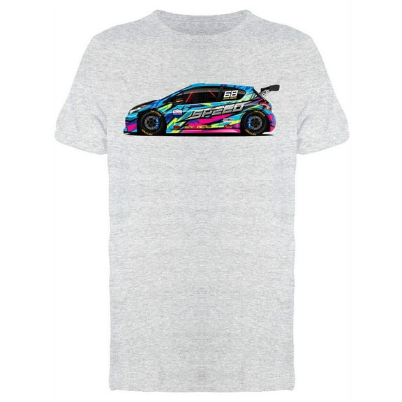Cool Racing Car Graphic T-Shirt Men -Image by Shutterstock, Male Medium