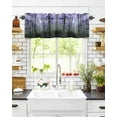 thumbnail image 6 of Valances for Windows Thanksgiving Fall Rod Pocket Cafe Window Treatments Valance Curtains for Kitchen Bathroom Laundry Basement Windows 54"x18", 6 of 6