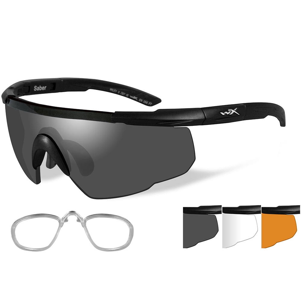 Sport RX Sport RX 308RX Wiley X Saber Advanced Sunglasses Smoke