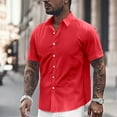 thumbnail image 2 of EHRWE Shirts For Men Short Sleeve Slim Fit Business Casual Shirts For Men Button Up Shirts Classic, 2 of 4