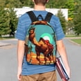 thumbnail image 4 of Easygdp Cool Camel Oasis Vibes Mochila Ligera de 15 Pulgadas para Estudiantes, Mochila Cómoda para la Escuela y Viajes, Correas Ajustables, 4 of 6
