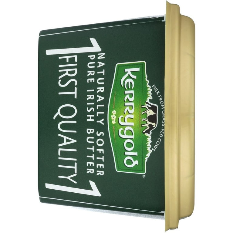 Kerrygold Naturally Softer Pure Irish Butter, 8 Ounce Tub -- 16 per case.