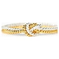 thumbnail image 1 of Anillos de nudo minimalistas para mujer y niña, anillo de mano de Ángel delicado, anillo de enlace para madre e hija, joyería de compromiso de boda, regalos, 1 of 4