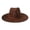 Coffee, variant on Flat Brim Fedora Hat for Women Men: Vintage Wide Brim Suede Felt Cap for All Seasons