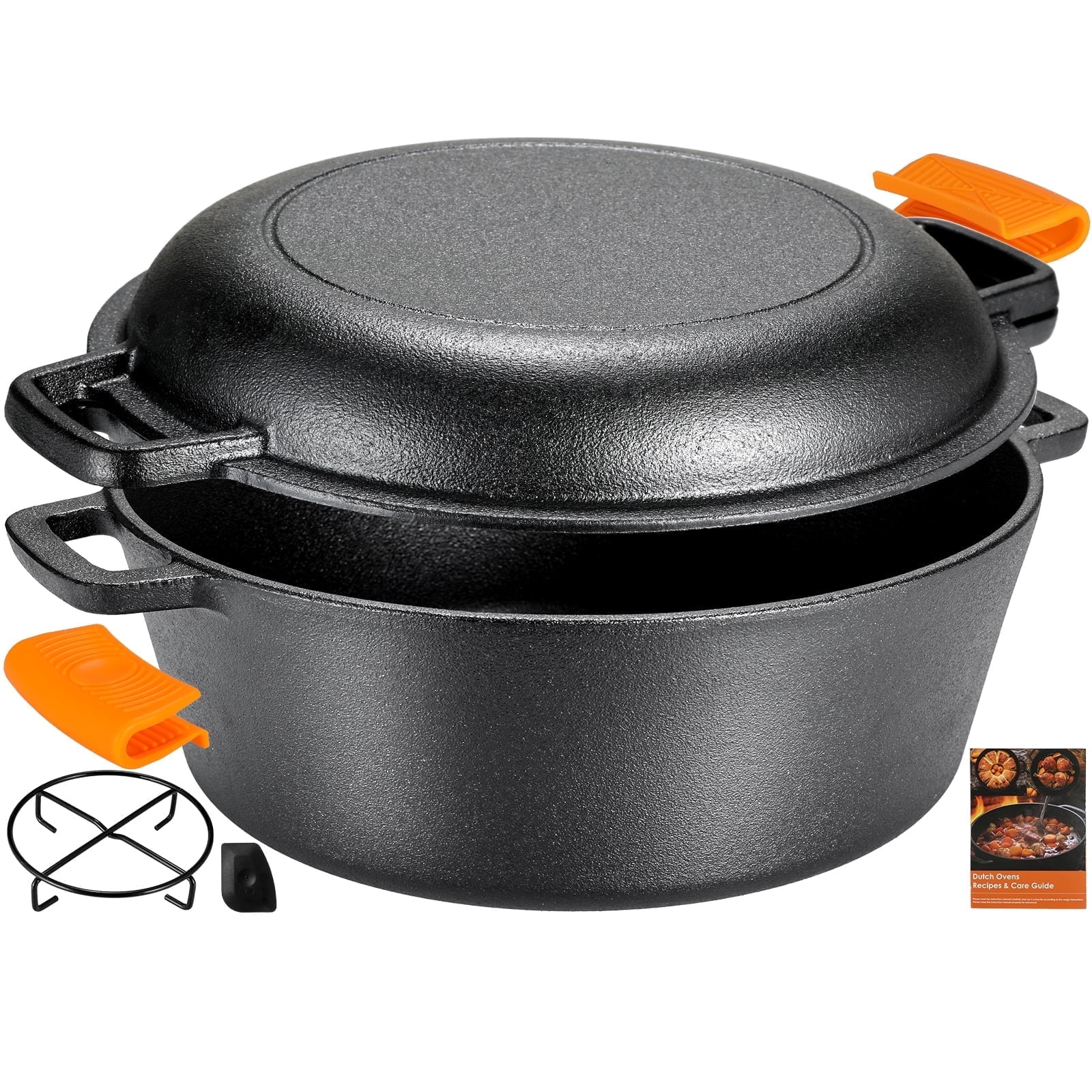 Old Mountain 10175 Pre Seasoned 2-Quart Dutch Oven with Flanged