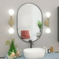 thumbnail image 4 of CONGUILIAO Oval Black Bathroom Mirror 20"x30" Oval Bathroom Vanity Mirrors Wall Mirror for Bathroom Metal Frame 30 inch mirror, 4 of 12