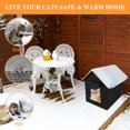 thumbnail image 2 of Grande Maison pour Chat Chauffée Extérieure, Abri Chauffant à Double Porte, Maison pour Chat Pliable et Résistante aux Intempéries avec Coussin Chauffant pour Chat, Lit pour Chiot (avec Instructions), 2 of 7