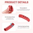 thumbnail image 2 of 8-Pack Silicone Assist Handle Holder Grip, Heat Resistant Non-Slip Pot Grip Handle Sleeve for Frying Cast Iron Skillet [Red], 2 of 6