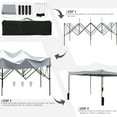 thumbnail image 3 of Pop Up Canopy 10x20 pop up canopy tent Folding Protable Ez up Canopy party Tent Sun Shade Wedding Instant Better Air Circulation Outdoor Gazebo with Backpack Bag, 3 of 7
