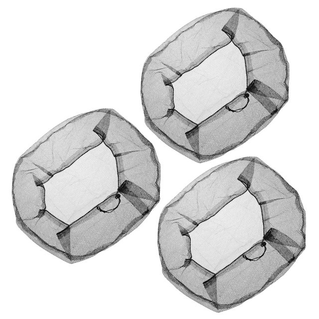 Uxcell 3Pcs Funda de Malla para Ventilador Eléctrico, Lavable, a Prueba de Polvo, Protector de Dedos, Negro, 11.8 Pulgadas