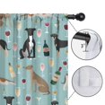 thumbnail image 4 of Blackout Kids Curtains,Dogs with Wine and Glasses Childrens Insulated Curtains Set Of 2,Bedroom Essentials,Toddler Room Decor 42x54in(106x137cm), 4 of 4