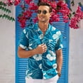 thumbnail image 3 of HAOMEILI Men's Hawaiian Shirt Short Sleeve Floral Button Down Shirts Tropical Holiday Beach Shirts, 3 of 7