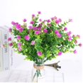 thumbnail image 5 of 2Pc Artificial Flowers Clearance! 2 Bunches of Outdoor Artificial Flowers Fake Flowers Plastic Eucalyptus Rose Porch Window Frame Decoration Rose Red, Fake Flowers Promotion Sale!, 5 of 5