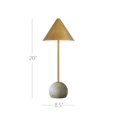 thumbnail image 2 of Currey And Company 6700-0014 Journey 20" Tall Led Buffet Table Lamp - Brass, 2 of 7