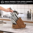 thumbnail image 2 of KnifeSaga Kitchen Knife Set with Block 17 Pcs, Knife Block Set, Japanese High Carbon Stainless Steel Knives Set for Kitchen with Sharpener, Razor Sharp Premium Block Knife, 2 of 9
