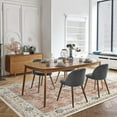 thumbnail image 3 of Boho Vintage Round Rug ft- Faux Wool Dreely Washable Area Rug Small Distressed Throw Rugs Floor Carpet for Door Mat Entryway Bedrooms Laundry (Round - ; Diameter Border ), 3 of 6