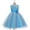 Blue, variant on Herrnalise Toddler Girls Color Net Yarn Bowknot Birthday Party Flowers Gown Kids Dresses summer sale !