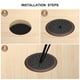 thumbnail image 4 of Uxcell 2Pack 2"(50mm) Cubierta de agujero para cable ABS para escritorio, marrón, 4 of 6