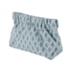 thumbnail image 1 of 1 Pc Bolsa de Maquillaje con Cierre a Presión para Mujeres, Bordado, para Actividades al Aire Libre, Gimnasio, Lona, Gris Azul - Grande, 1 of 3