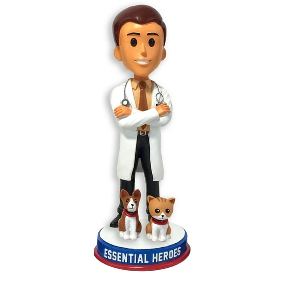 Veterinarians Vet Technicians Animal Shelter Heroes Bobblehead Male Light