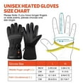 thumbnail image 7 of Heated Gloves for Men Women, 5000mAh Rechargeable Battery 3 Heating Touchscreen Electric Gloves Waterproof Windproof Heated Winter Gloves for Motorcycle Ski XL, 7 of 7